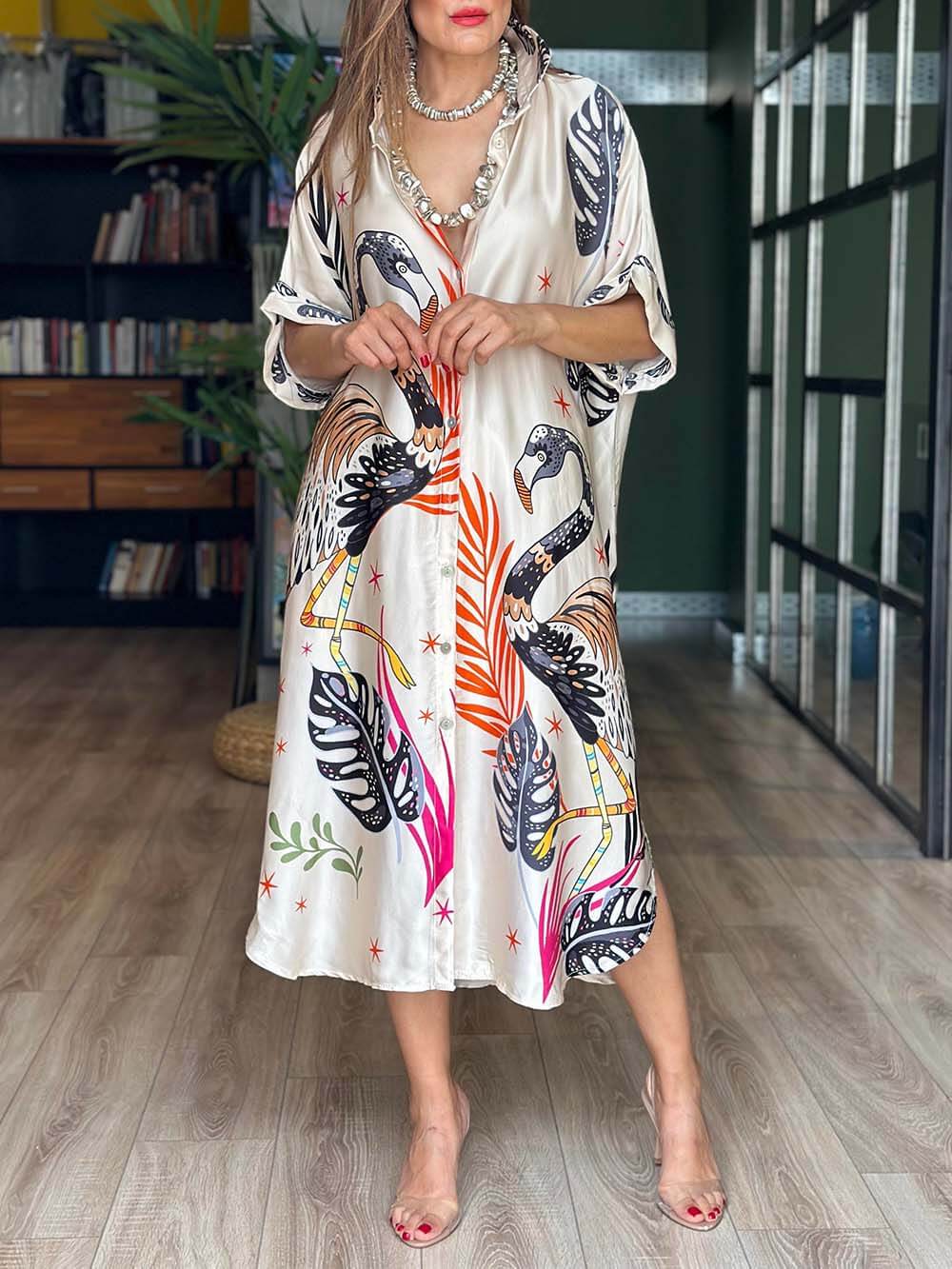 Tropical Flamingo Dress