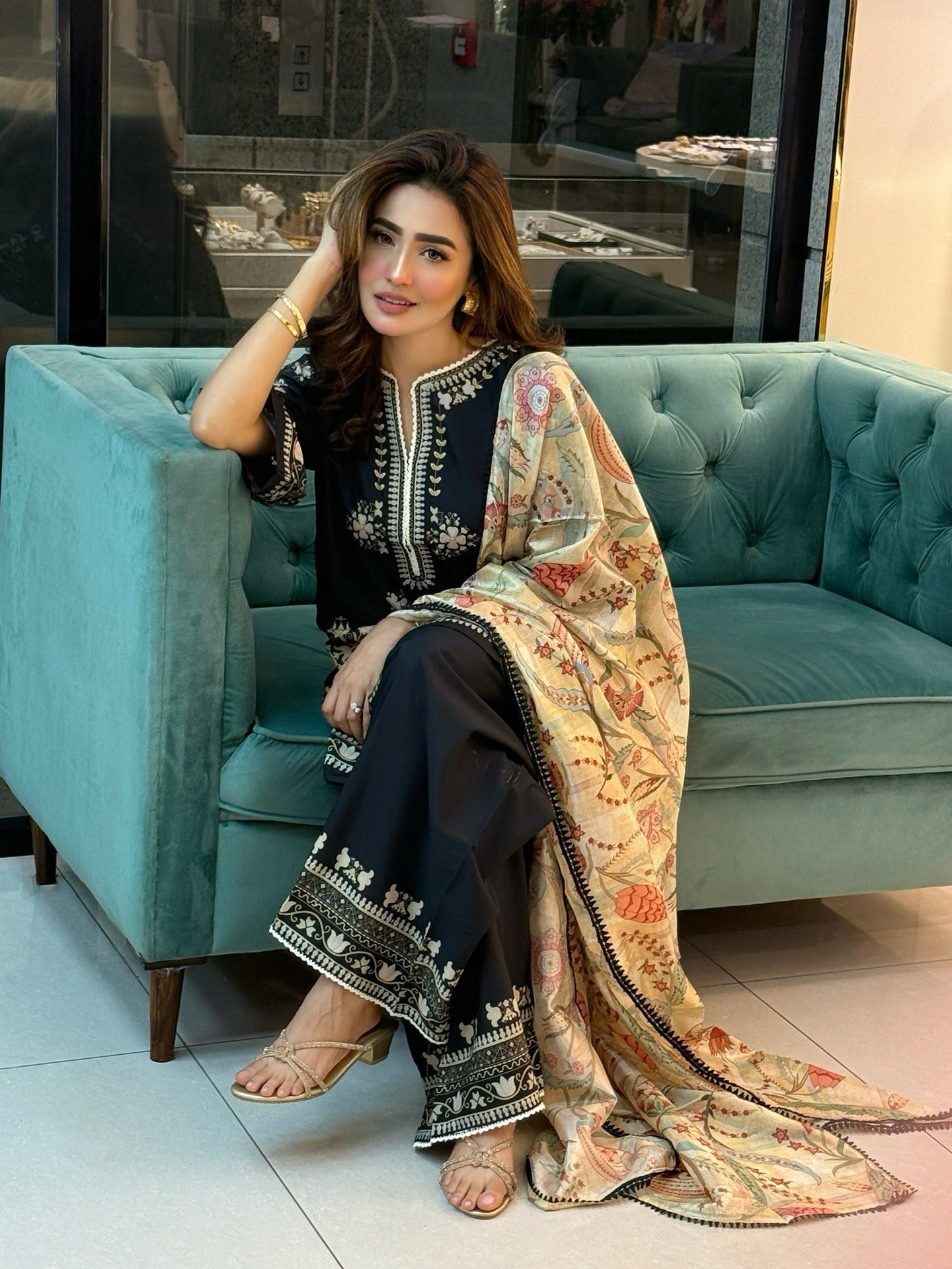 Noirora Co-ord Set With Dupatta