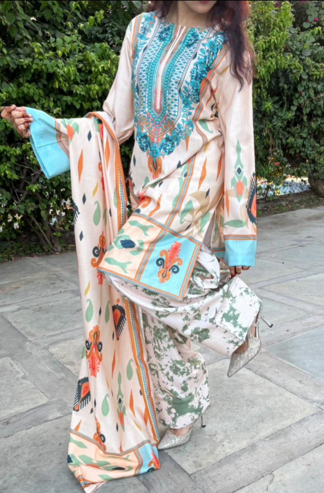 Marie Farshi Shalwar Set with Dupatta
