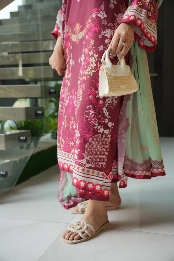 Gulab Rang Kurta Set With Dupatta