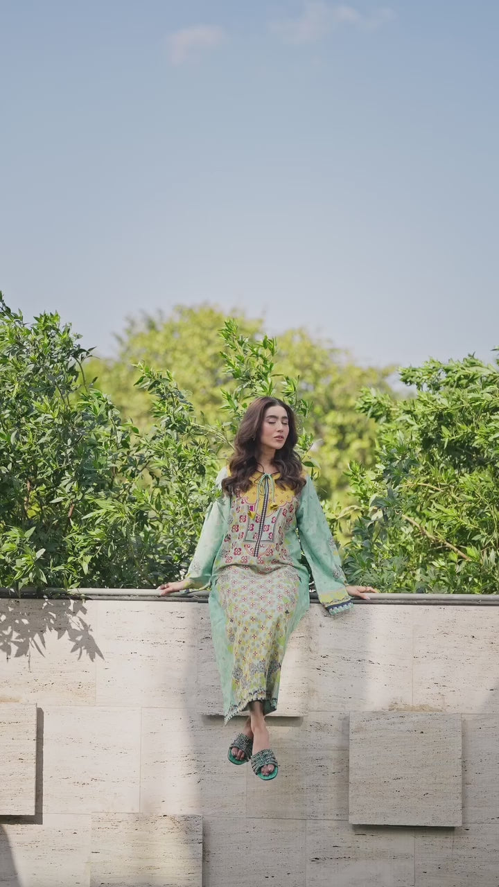 Saffron Sea Kurta Set