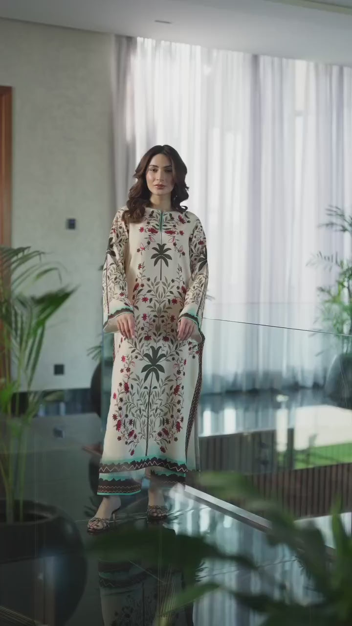 Creme Cluster Kurta Set