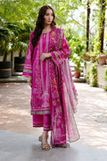 Fuchsia Kurta Set With Dupatta