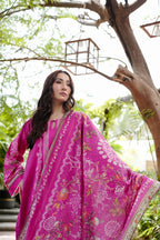 Fuchsia Kurta Set With Dupatta