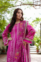 Fuchsia Kurta Set With Dupatta