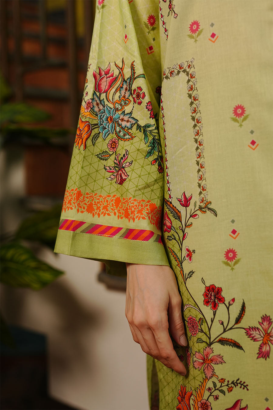Pistachio Kurta Set With Dupatta
