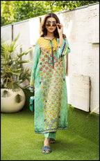 Saffron Sea Kurta Set